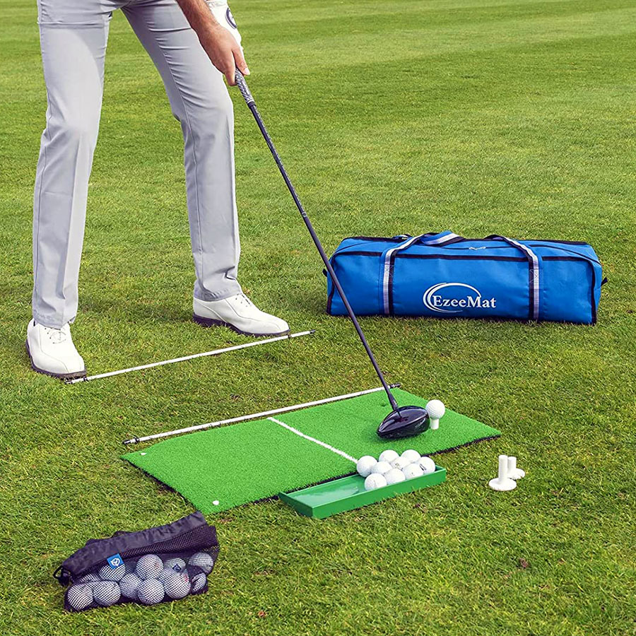 Golf Hitting Mat And Accessories